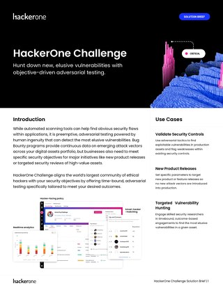 HackerOne Challenge Solutions Brief 2023