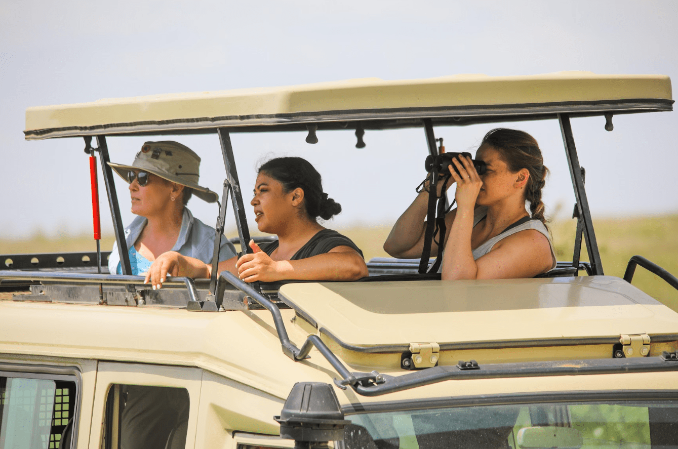 Tourist on a safari